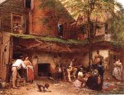 Eastman Johnson Negro life at the South oil on canvas